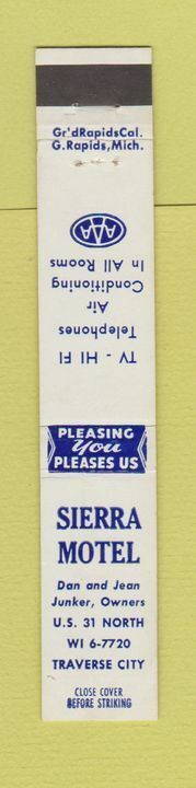 Sierra Motel - Matchbook (newer photo)